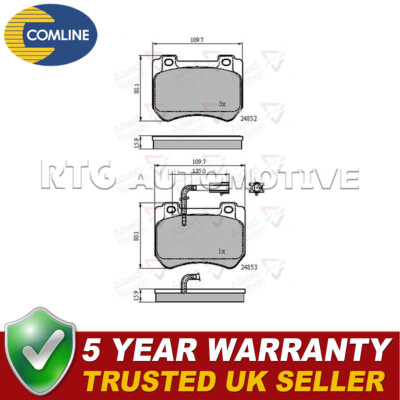 Allied Nippon Front Brake Pads Set Fits Alfa Romeo 159 Brera Spider