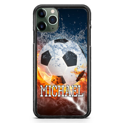 Personalized Soccer Case Custom Name For iPhone 15 Pro Max Plus 14 13 12 11  Xs | eBay