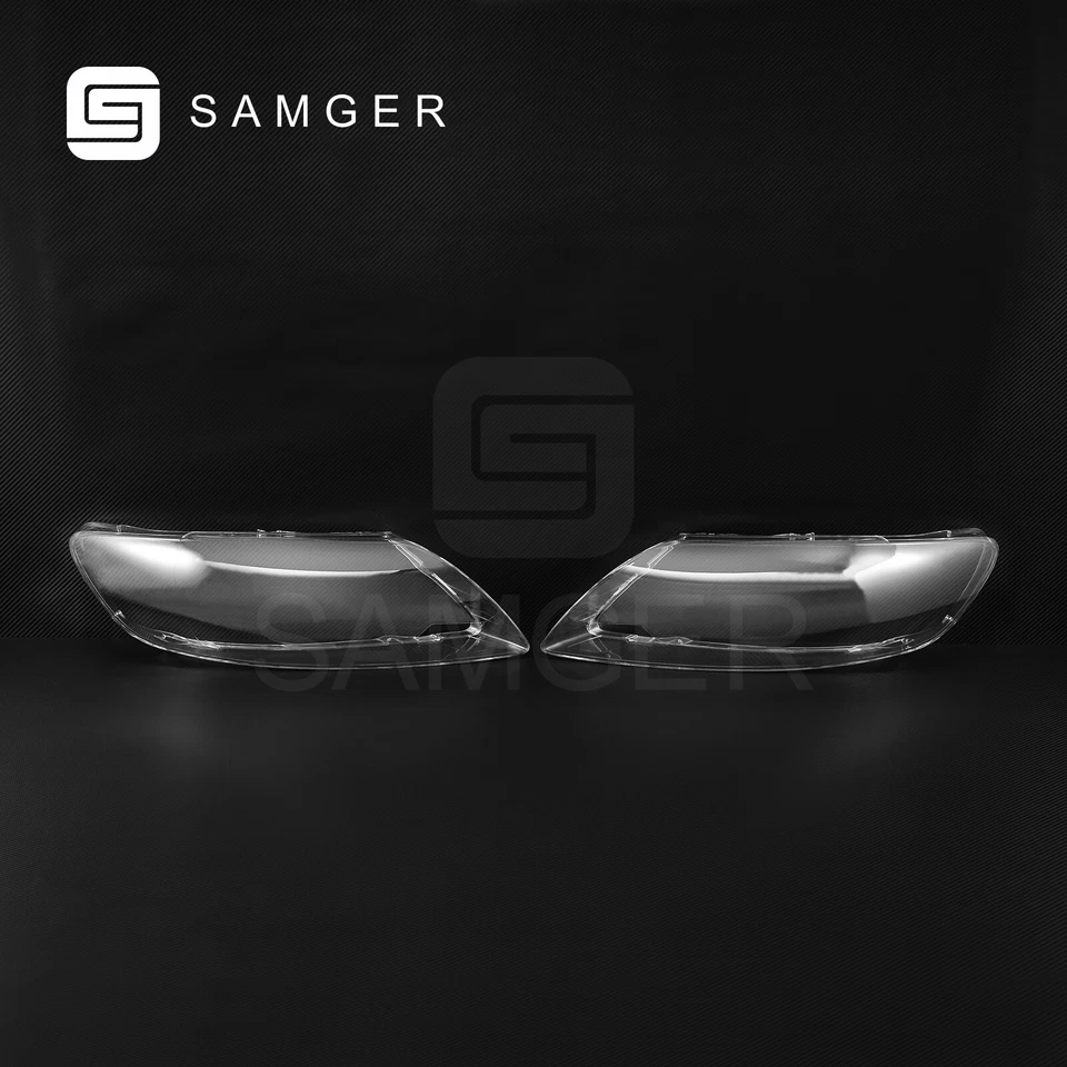 Ajuste para Audi Q7 2006-2015 izquierda derecha faros cristal dispersos cubierta - Imagen 2 de 4