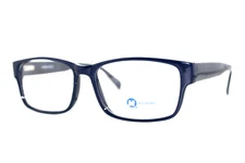 NEW MODERN OPTICAL SLICK NAVY AUTHENTIC EYEGLASSES FRAMES 60-17-150MM