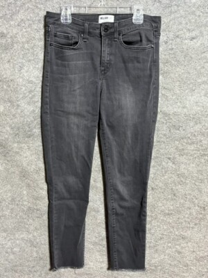 William Rast Perfect Ankle Skinny Jeans Womens 28 Black Stretch