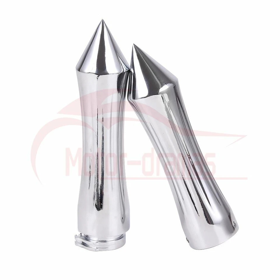 1" Billet Spike Hand Grips Handlebar For Harley Touring Sportster Dyna Softail - Image 4 of 4