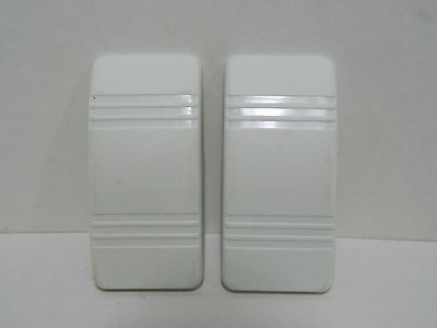 New Pair (2) Carling Actuator / Rocker Switch Cover - Plain White No ...