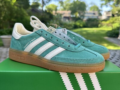 Brand New Adidas Handball Spezial Sporty & Rich Green Suede Brand New Adidas Handball Spezial Sporty & Rich Green Suede