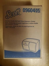 NEW Scotts Bath Toilet Tissue Dispenser 09604 Coreless Double Roll in Black