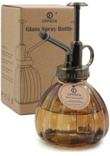 OFFIDIX Glass Watering Spray Bottle, 6.3Inch Tall Vintage Style Spritzer