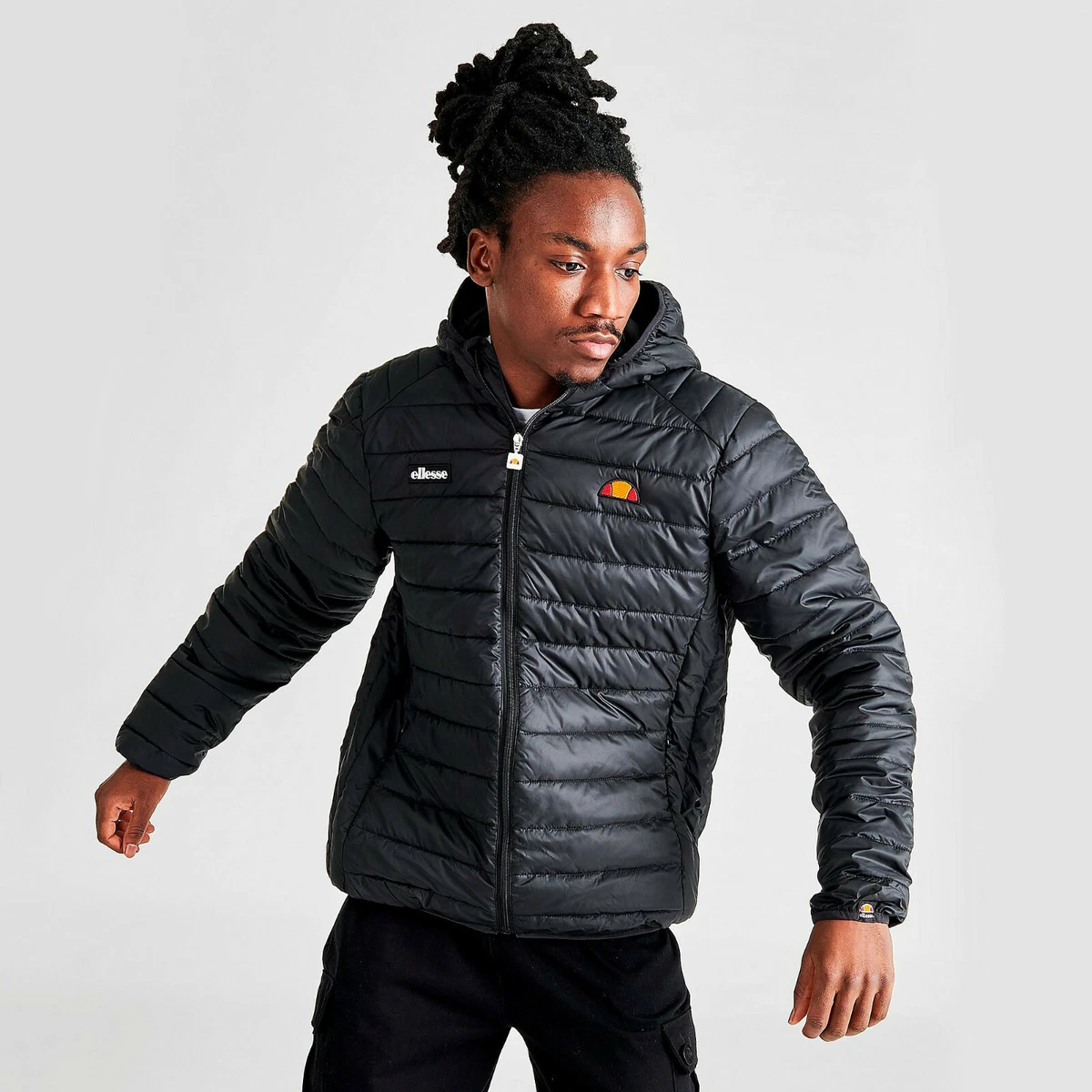 Ellesse Lombardy Puffer Jacket Black, Padded