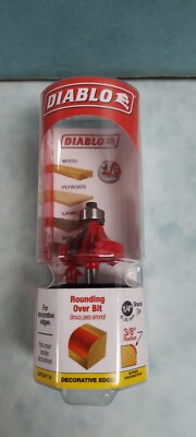 Diablo 1-3/8 in. D X 3/8 in. X 2-3/16 in. L Carbide Round Over Bit DR34114