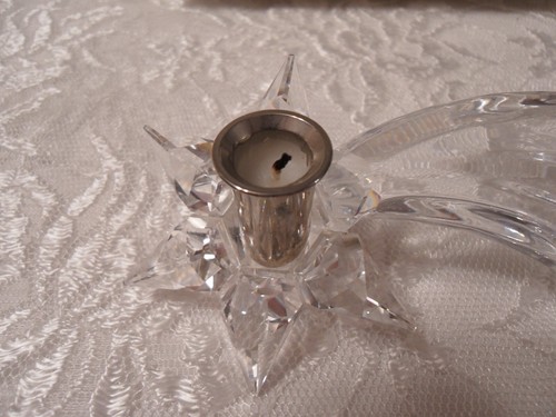 SWAROVSKI SILVER CRYSTAL COMET SHOOTING STAR CANDLE HOLDER - Picture 2 of 8