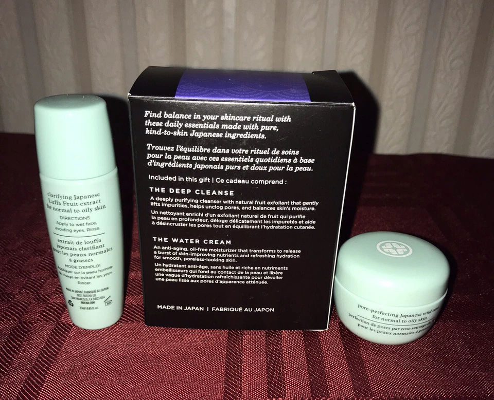 TATCHA The Deep Cleanse AND The Water Cream 2 Piece Travel-Sample Set NEW - Image 2 of 4