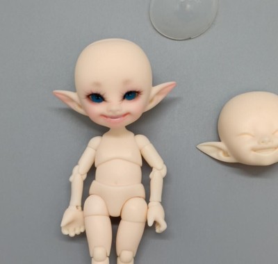 1/13 BJD Doll SD FL Realpuki Popo A Normal Skin -Free Face Make UP+Free Eyes