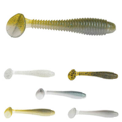 Strike King Rage Swimmer Gummifisch 8cm Zander Köder Barsch Wels Gummiköder