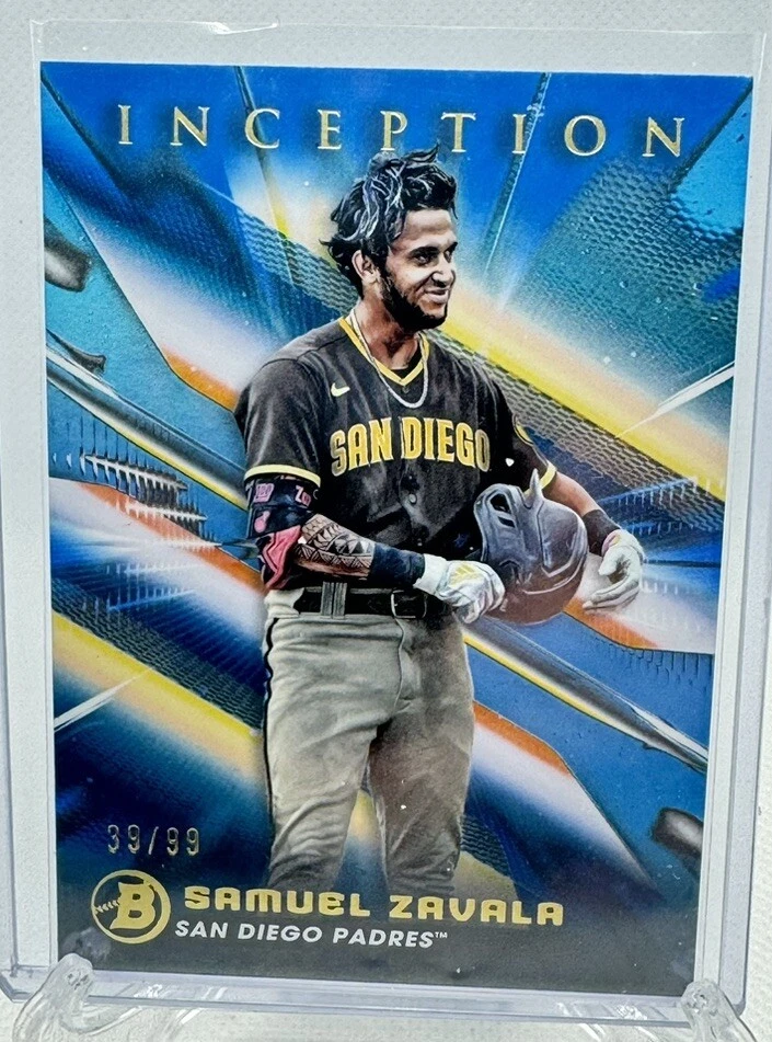 2023 Bowman Inception Samuel Zavala Blue Foil /99 San Diego Padres