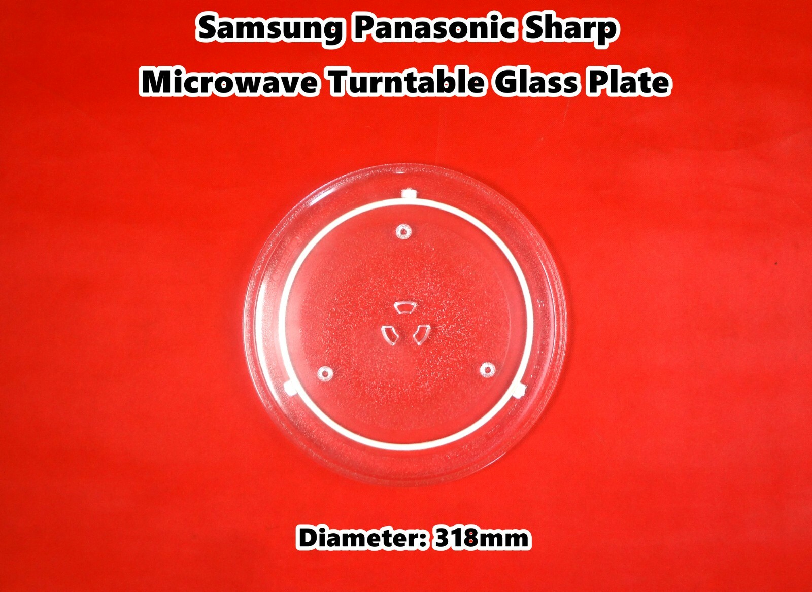 Samsung Sharp Microwave Oven Spare Parts Turntable Glass Plate 318mm