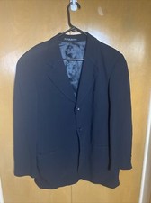 Hugo Boss Mens Suit Coat Made In USA 42R Black - 96% Wool