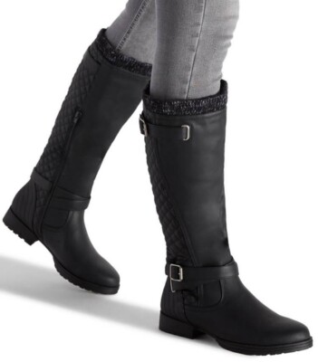 Black LeatherWomens Boots Sz 9 Aerosoles Collaroy Women main image 2