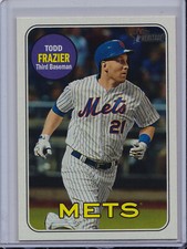Todd Frazier 2018 Topps Heritage High Number Action Image Base Variation Mets
