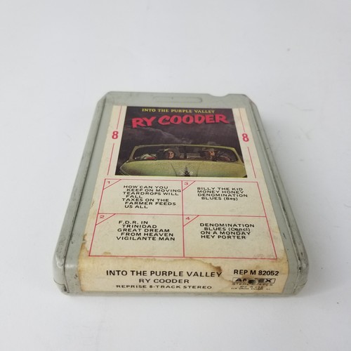 VTG 70s '72 Ry Cooder Into the Purple Valley 8-Track Cartridge TESTED Roots Rock - Picture 4 of 5