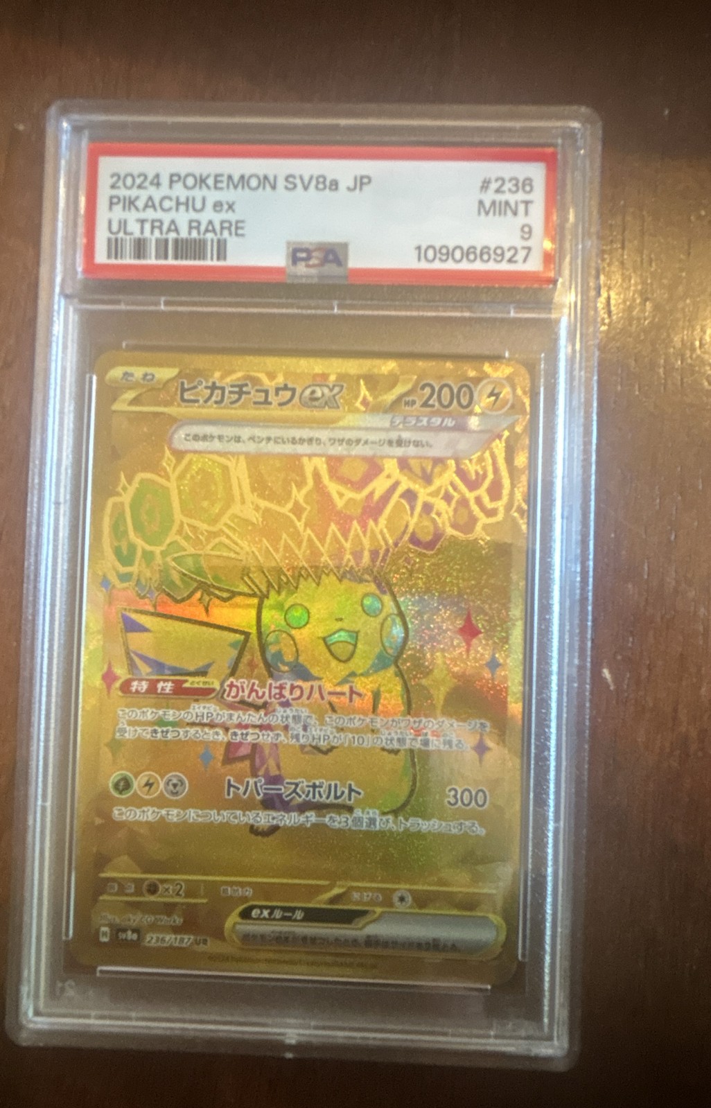 Pikachu ex 2024 Japanese Scarlet & Violet: Terastal Fest ex #236