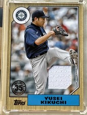 Marketplace image: Yusei Kikuchi- Rare Card With The Kick- 2022 Topps Chrome- 1/1 Kuchi Kicking