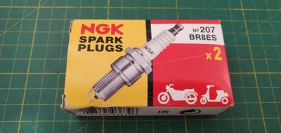 NGK Zündkerze BR8ES Nickel Spanner Size: 20,8 mm 2Stk/Pack _0,13_5