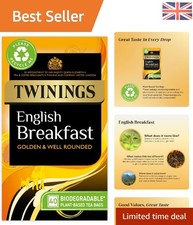 40 High Quality Biodegradable English Breakfast Tea Bags - Robust & Flavorful 0.10 per strip