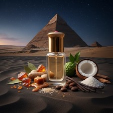 Egyptian Amber   Essential Oil Perfume. 100 Pure. Alcohol-Free Attar Oil 6ml.