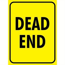 Dead End Sign Aluminum Sign 8x12 Driveway Parking Warning Caution