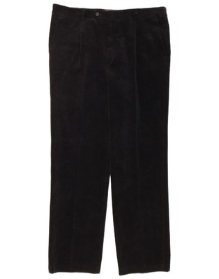 VELLUTO DUCA VISCONTI Herren Cordhose IT 56 3XL W38 L33 Schwarz CN09