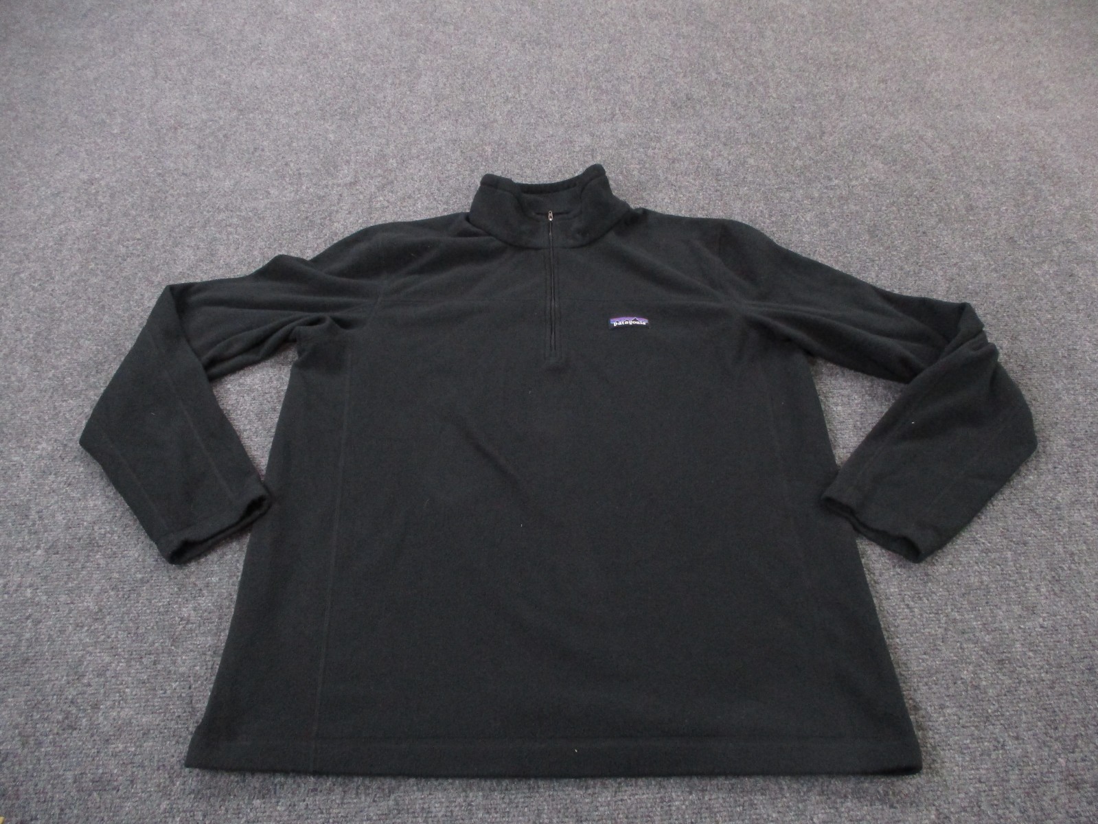 Patagonia Jacket Mens L Black Micro D Fleece Sweater Jumper Outdoor Hiking 26176