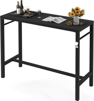 MURAGO 46*39*17 Outdoor Bar Table Extra Wide,Tall Bar Height Outdoor Pub Table,