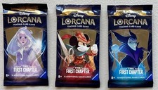 Disney Lorcana TCG The First Chapter. 3x NEW / SEALED Packs Pack Art Variety 