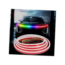 Car LED Hood Light Strip for Cars, SUVs, Trucks 12V, Flexible 70 Inches RGB