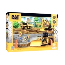 MasterPieces Caterpillar In My Neighborhood CAT 60 Piece Jigsaw Puzzle