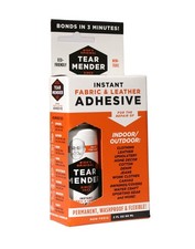 Tear Mender Instant Fabric and Leather Adhesive, 2 oz. Bottle - Carded, White