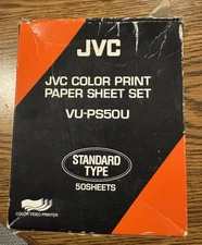 JVC VU-PS50U Standard Type Color Print Paper Set 50 Sheets With Box