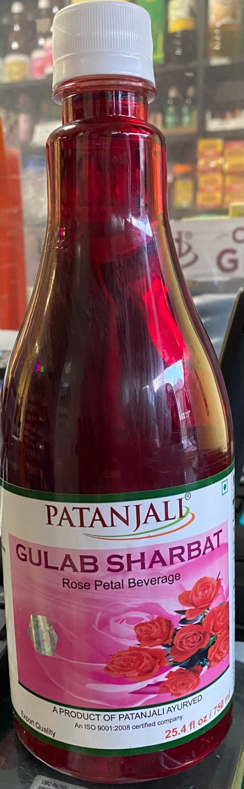 Patanjali Gulab Sharbat - 750ml EXPORT QUALITY