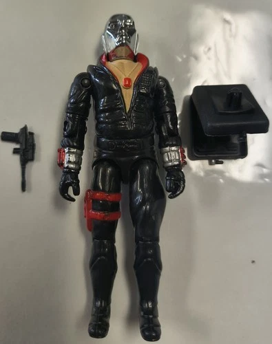 100% Complete 1983 Cobra Destro v1 Vintage G.I. GI Joe 3.75 ARAH Figure Lot