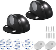 Magnetic Door Stoppers Adhesive Door Stops Floor Mounted No Drill Magnet Door