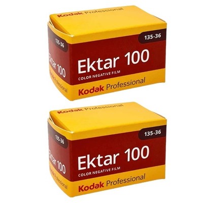 2 Rolls Kodak Ektar 100 36 Exposure 35mm Color Negative Print Film