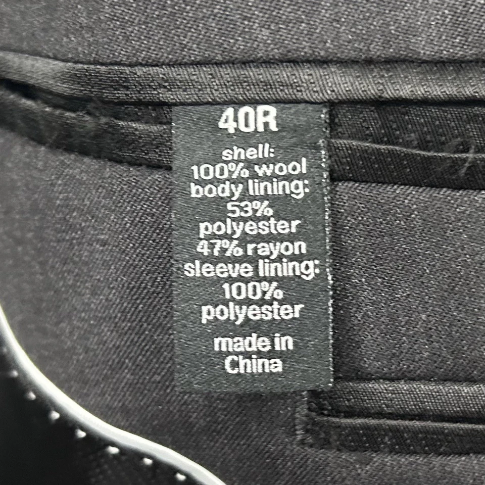 Abrigo deportivo Bar III 40R extra ajustado 100 % lana gris carbón dos botones ventilados Foto 4 de 4