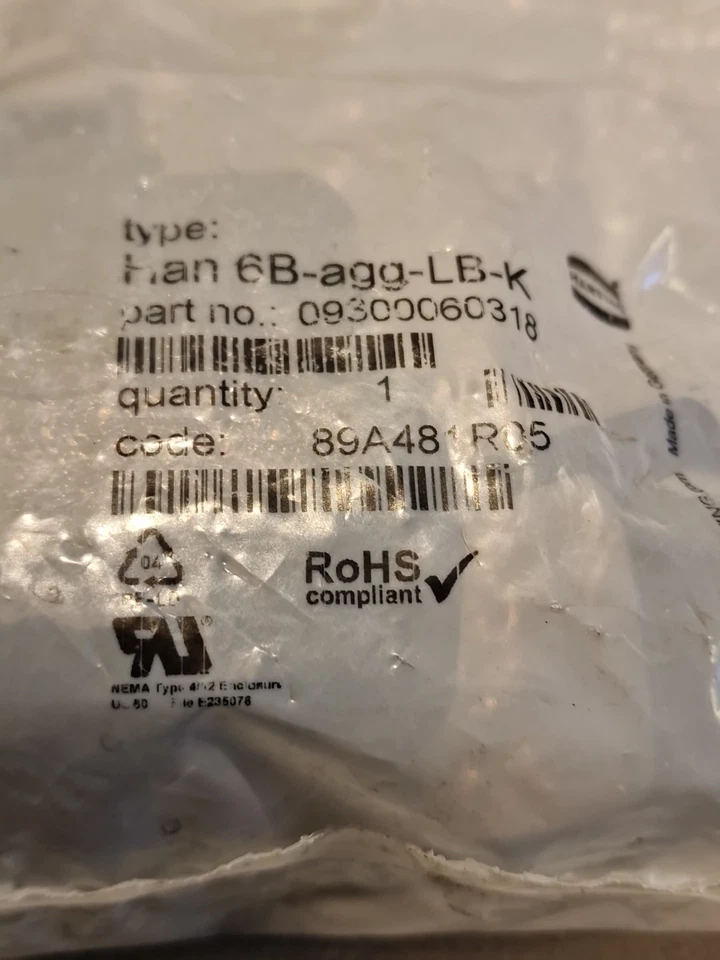 Sockelgehäuse Han® 6B-asg1-LB-K-16 09 30 006 1256 Harting #4