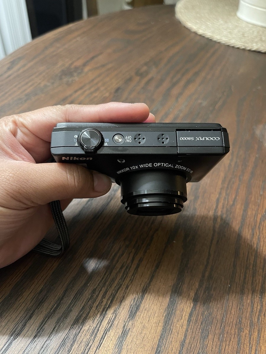 Nikon COOLPIX S8000 14.2MP Digital Camera - Black for sale