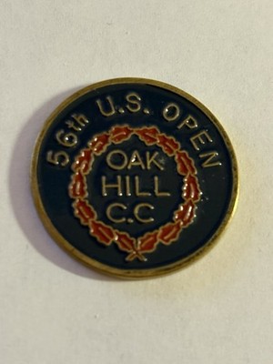 1956 U.S. Open Championship 1'' Coin Style Golf Marker - Oak Hill CC - A Beauty!