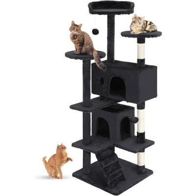 FDW Cat Tree 54in Cat Tower Multi-Level Durable Cat Scratching Post 