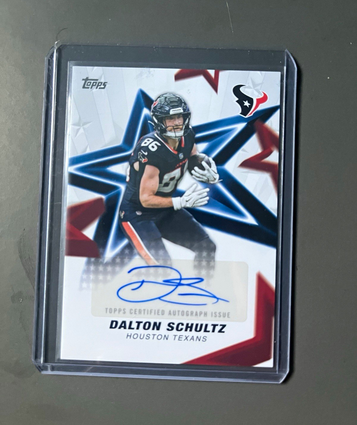 Topps 2026 Flagship Dalton Schultz Houston Texans Auto NFLSA-DS