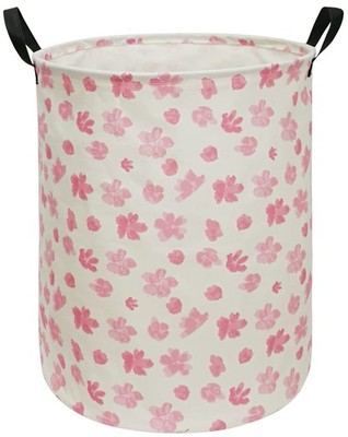 ACMUUNI Collapsible Kids Laundry Basket Clothes Hamper, Large, Flower