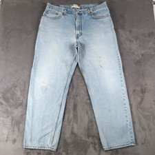 Vintage Levis 550 40x32 37.5x30 Relaxed Red Tab Denim Jeans Blue