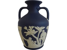 Wedgwood Portland Blue Jasperware Classical Style Vase 6" Decorative Lot 3