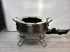 Cuisinart Elektrisches Fondue Set Edelstahl CFO-3SS einstellbare Temperatur ohne Gabeln